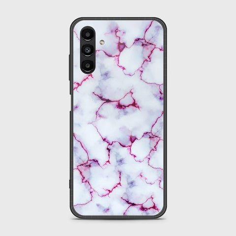 Samsung Galaxy A04s Cover- White Marble Series - HQ Ultra Shine Premium Infinity Glass Soft Silicon Borders Case