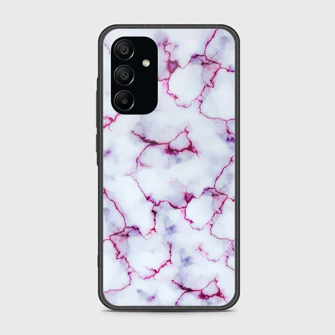 Samsung Galaxy A15 5G Cover- White Marble Series - HQ Ultra Shine Premium Infinity Glass Soft Silicon Borders Case