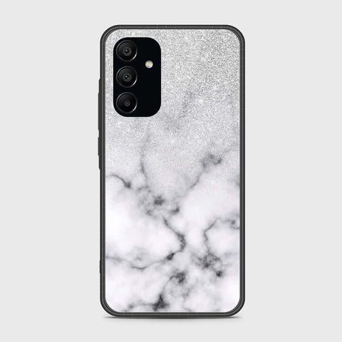 Samsung Galaxy A15 5G Cover- White Marble Series - HQ Ultra Shine Premium Infinity Glass Soft Silicon Borders Case