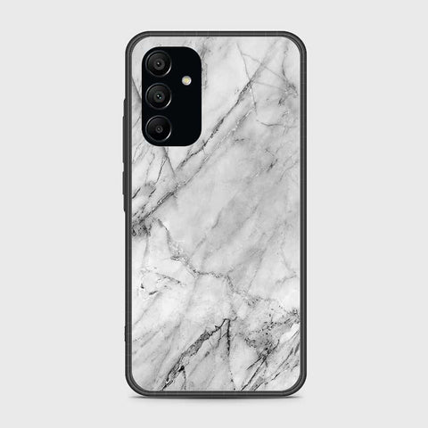 Samsung Galaxy A15 5G Cover- White Marble Series - HQ Ultra Shine Premium Infinity Glass Soft Silicon Borders Case