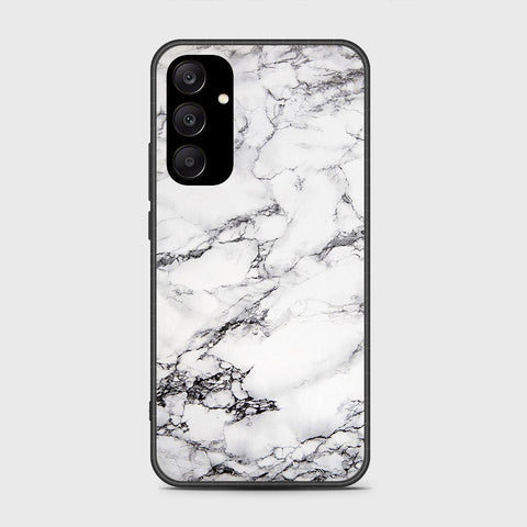 Samsung Galaxy A25 5G Cover- White Marble Series - HQ Ultra Shine Premium Infinity Glass Soft Silicon Borders Case