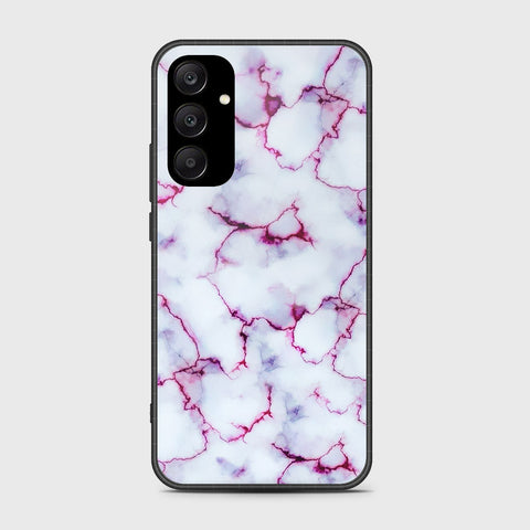 Samsung Galaxy A25 5G Cover- White Marble Series - HQ Ultra Shine Premium Infinity Glass Soft Silicon Borders Case