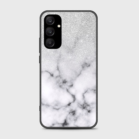 Samsung Galaxy A25 5G Cover- White Marble Series - HQ Ultra Shine Premium Infinity Glass Soft Silicon Borders Case