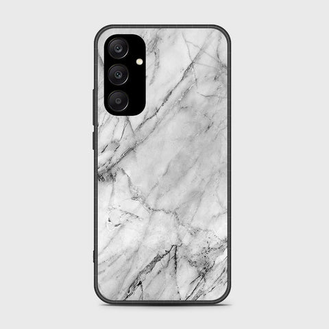 Samsung Galaxy A25 5G Cover- White Marble Series - HQ Ultra Shine Premium Infinity Glass Soft Silicon Borders Case