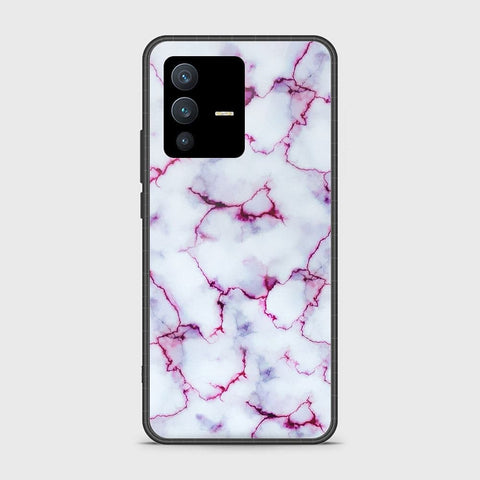 Vivo S12 Cover - White Marble Series - HQ Ultra Shine Premium Infinity Glass Soft Silicon Borders Case