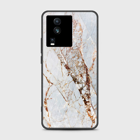 Vivo iQOO Neo 7 Cover- White Marble Series - HQ Ultra Shine Premium Infinity Glass Soft Silicon Borders Case