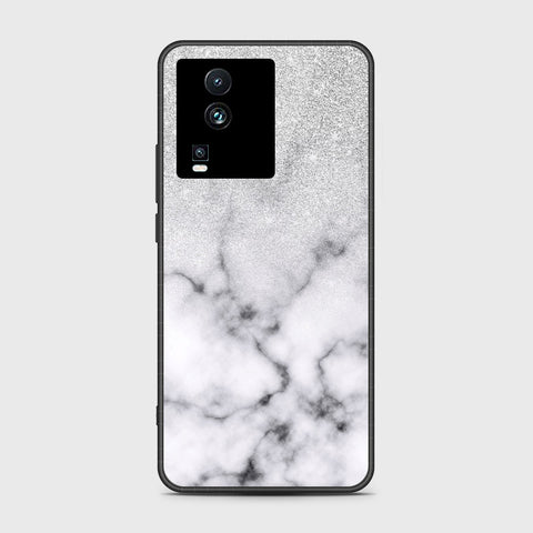 Vivo iQOO Neo 7 Cover- White Marble Series - HQ Ultra Shine Premium Infinity Glass Soft Silicon Borders Case