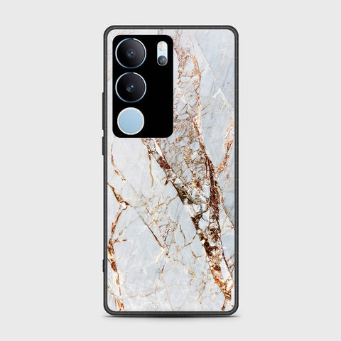 Vivo V29 Pro Cover- White Marble Series - HQ Ultra Shine Premium Infinity Glass Soft Silicon Borders Case