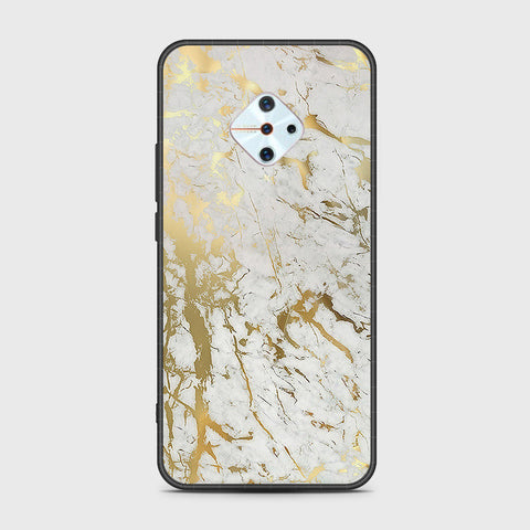 Vivo Y9s Cover- White Marble Series - HQ Ultra Shine Premium Infinity Glass Soft Silicon Borders Case