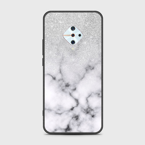 Vivo Y9s Cover- White Marble Series - HQ Ultra Shine Premium Infinity Glass Soft Silicon Borders Case