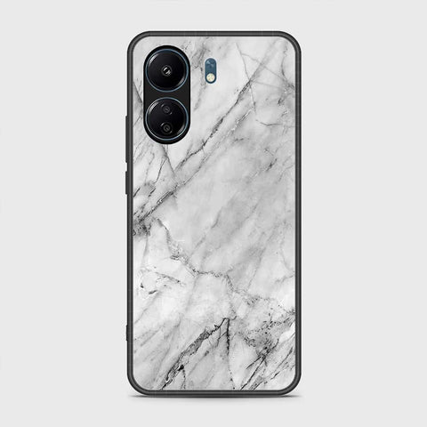 Xiaomi Poco C65 Cover- White Marble Series - HQ Ultra Shine Premium Infinity Glass Soft Silicon Borders Case