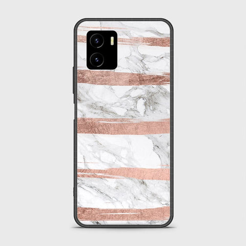 Vivo Y01 Cover - White Marble Series - HQ Ultra Shine Premium Infinity Glass Soft Silicon Borders Case