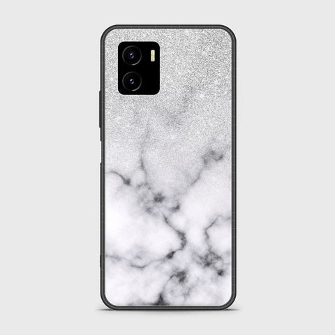 Vivo Y01 Cover - White Marble Series - HQ Ultra Shine Premium Infinity Glass Soft Silicon Borders Case