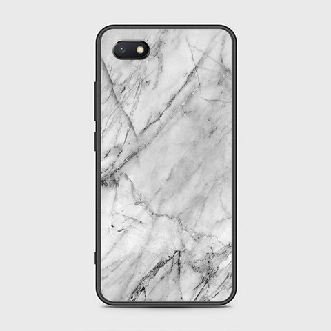 Huawei Y5 Prime 2018 / Y5 2018 / Honor 7S Cover - White Marble Series - HQ Ultra Shine Premium Infinity Glass Soft Silicon Borders Case