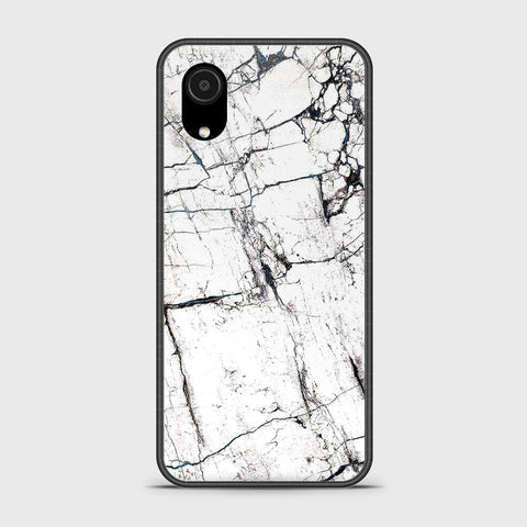 Samsung Galaxy A03 Core Cover - White Marble Series 2 - HQ Ultra Shine Premium Infinity Glass Soft Silicon Borders Case