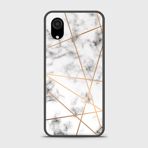 Samsung Galaxy A03 Core Cover - White Marble Series 2 - HQ Ultra Shine Premium Infinity Glass Soft Silicon Borders Case