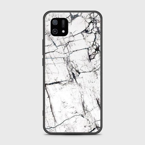 Oppo A16e Cover- White Marble Series 2 - HQ Ultra Shine Premium Infinity Glass Soft Silicon Borders Case