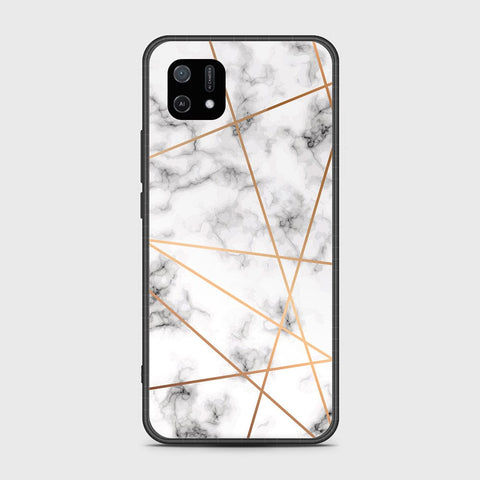 Oppo A16e Cover- White Marble Series 2 - HQ Ultra Shine Premium Infinity Glass Soft Silicon Borders Case