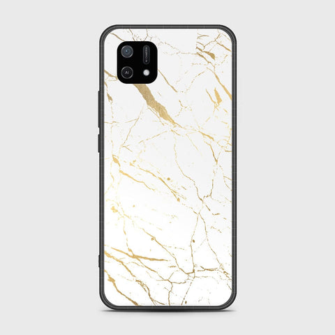 Oppo A16e Cover- White Marble Series 2 - HQ Ultra Shine Premium Infinity Glass Soft Silicon Borders Case