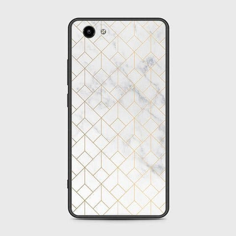 Vivo Y71 Cover - White Marble Series 2 - HQ Ultra Shine Premium Infinity Glass Soft Silicon Borders Case