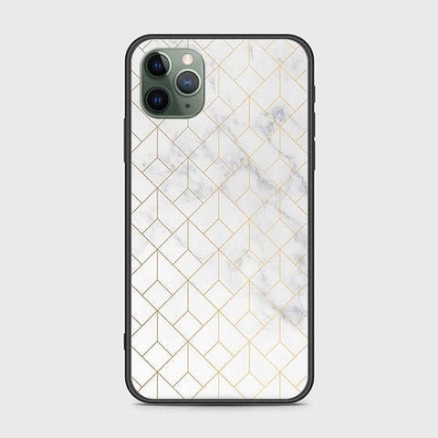 iPhone 11 Pro Cover - White Marble Series 2 - HQ Ultra Shine Premium Infinity Glass Soft Silicon Borders Case