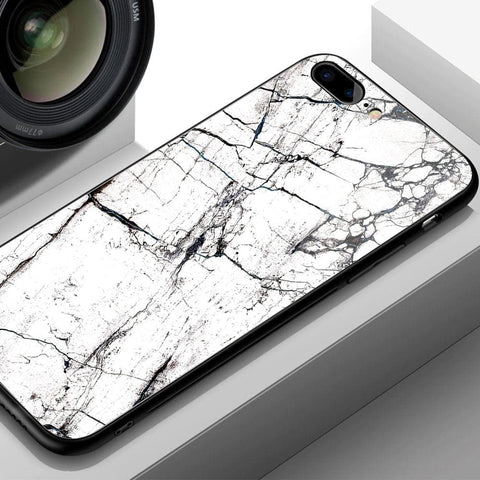 Oppo A59 Cover - White Marble Series 2 - HQ Ultra Shine Premium Infinity Glass Soft Silicon Borders Case