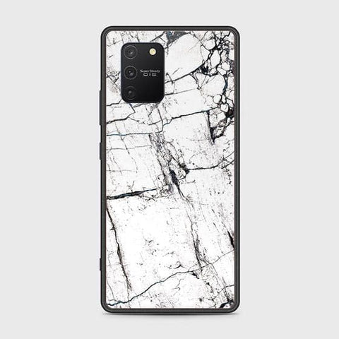 Samsung Galaxy S10 Lite Cover - White Marble Series 2 - HQ Ultra Shine Premium Infinity Glass Soft Silicon Borders Case