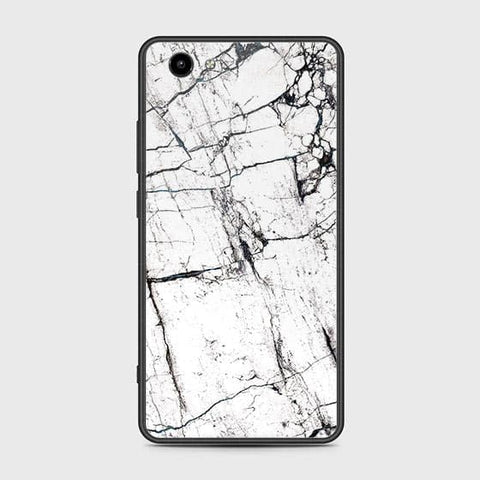 Vivo Y71 Cover - White Marble Series 2 - HQ Ultra Shine Premium Infinity Glass Soft Silicon Borders Case