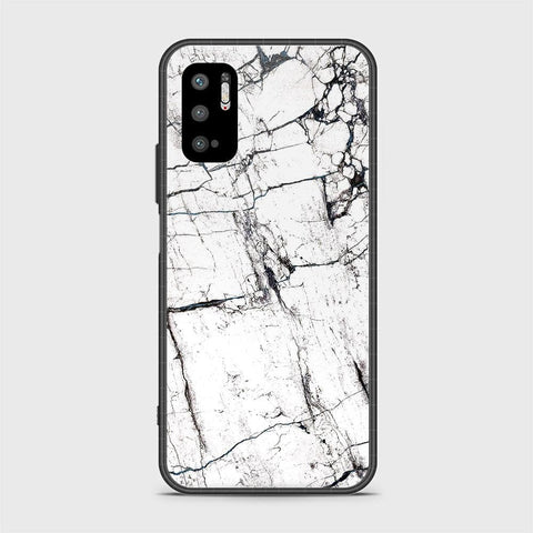 Xiaomi Redmi Note 10 5G Cover - White Marble Series 2 - HQ Ultra Shine Premium Infinity Glass Soft Silicon Borders Case