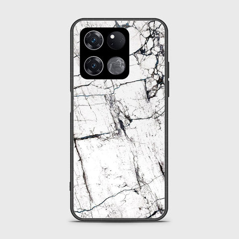 OnePlus Ace Racing Cover- White Marble Series 2 - HQ Ultra Shine Premium Infinity Glass Soft Silicon Borders Case