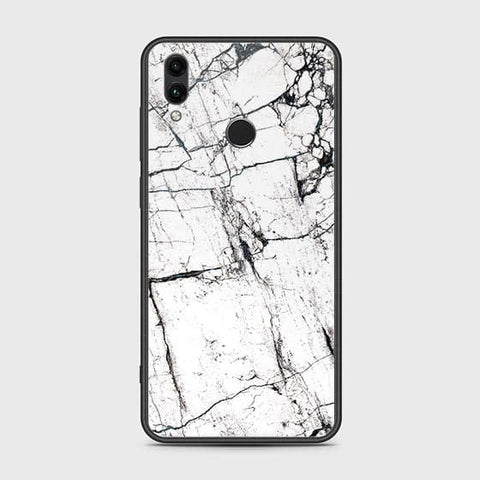 Huawei Honor 10 Lite Cover - White Marble Series 2 - HQ Ultra Shine Premium Infinity Glass Soft Silicon Borders Case