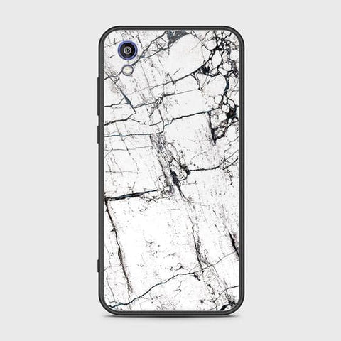 Honor 8S 2020 Cover - White Marble Series 2 - HQ Ultra Shine Premium Infinity Glass Soft Silicon Borders Case