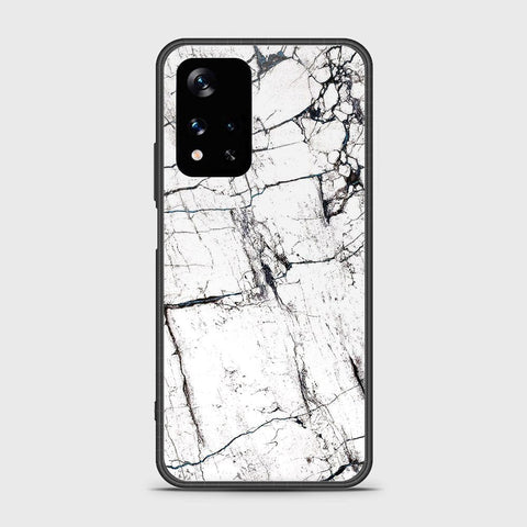 Xiaomi Poco M4 Pro 5G Cover- White Marble Series 2 - HQ Ultra Shine Premium Infinity Glass Soft Silicon Borders Case