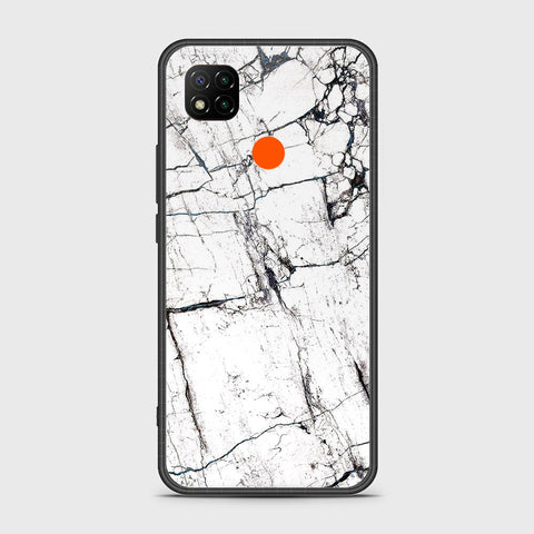 Xiaomi Redmi 10A Cover- White Marble Series 2 - HQ Ultra Shine Premium Infinity Glass Soft Silicon Borders Case