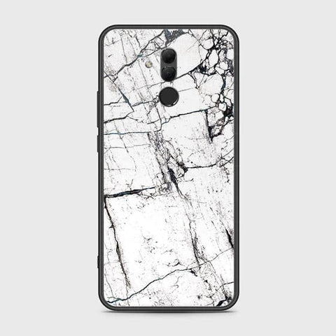 Huawei Mate 20 Lite Cover - White Marble Series 2 - HQ Ultra Shine Premium Infinity Glass Soft Silicon Borders Case