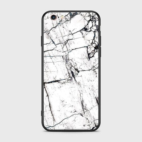 iPhone 6s Plus / 6 Plus Cover - White Marble Series 2 - HQ Ultra Shine Premium Infinity Glass Soft Silicon Borders Case