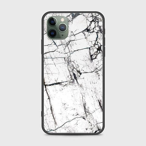 iPhone 11 Pro Cover - White Marble Series 2 - HQ Ultra Shine Premium Infinity Glass Soft Silicon Borders Case