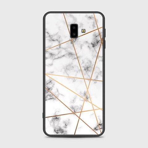 Samsung Galaxy J6 Plus 2018 Cover - White Marble Series 2 - HQ Ultra Shine Premium Infinity Glass Soft Silicon Borders Case