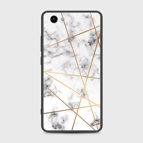 Vivo Y71 Cover - White Marble Series 2 - HQ Ultra Shine Premium Infinity Glass Soft Silicon Borders Case