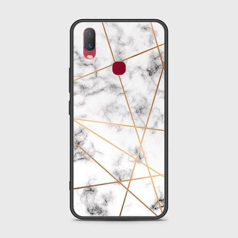 Vivo Y11 2019 Cover - White Marble Series 2 - HQ Ultra Shine Premium Infinity Glass Soft Silicon Borders Case