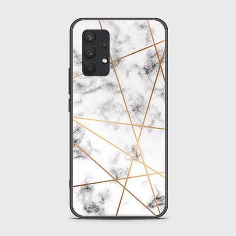 Samsung Galaxy A32 4G Cover - White Marble Series 2 - HQ Ultra Shine Premium Infinity Glass Soft Silicon Borders Case