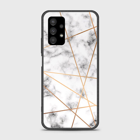 Samsung Galaxy A13 4G Cover- White Marble Series 2 - HQ Ultra Shine Premium Infinity Glass Soft Silicon Borders Case