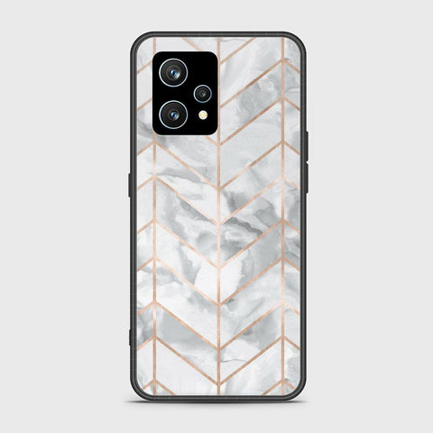 Realme Narzo 50 Pro Cover- White Marble Series 2 - HQ Ultra Shine Premium Infinity Glass Soft Silicon Borders Case