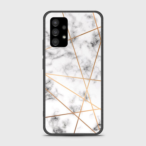 Samsung Galaxy A23 Cover- White Marble Series 2 - HQ Ultra Shine Premium Infinity Glass Soft Silicon Borders Case