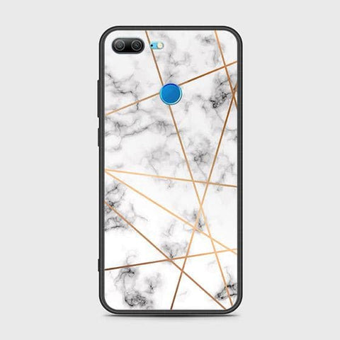 Huawei Honor 9 Lite Cover - White Marble Series 2 - HQ Ultra Shine Premium Infinity Glass Soft Silicon Borders Case