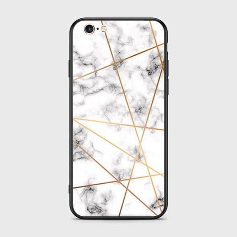 iPhone 6s Plus / 6 Plus Cover - White Marble Series 2 - HQ Ultra Shine Premium Infinity Glass Soft Silicon Borders Case