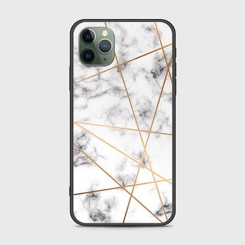 iPhone 11 Pro Cover - White Marble Series 2 - HQ Ultra Shine Premium Infinity Glass Soft Silicon Borders Case