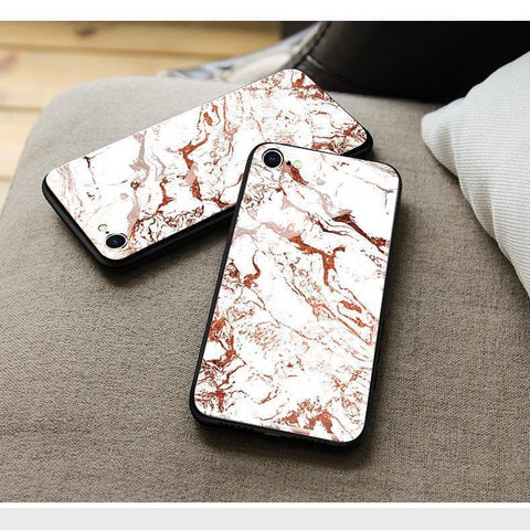 Oppo A94 Cover - White Marble Series 2 - HQ Ultra Shine Premium Infinity Glass Soft Silicon Borders Case