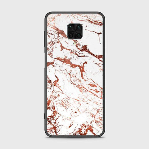 Xiaomi Redmi Note 9S Cover - White Marble Series 2 - HQ Ultra Shine Premium Infinity Glass Soft Silicon Borders Case