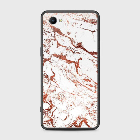 Oppo A3 Cover - White Marble Series 2 - HQ Ultra Shine Premium Infinity Glass Soft Silicon Borders Case